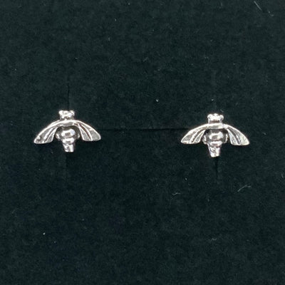Sterling Silver Dainty Bee Stud Earrings