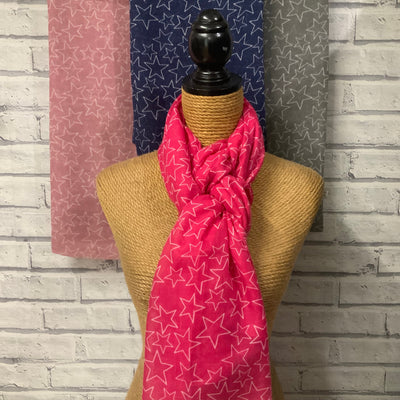 Scarf - Star Print in 4 Colours