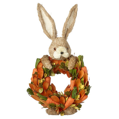 Rabbit with Carrot Wreath