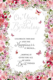 On Your Birthday Butterfly Card