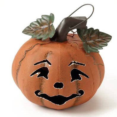 Halloween - Metal Pumpkin Lantern