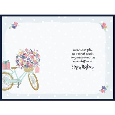 Sister In Law Bicycle Birthday Card