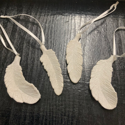 White Feather Hanging Decoration
