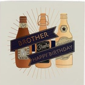 Brother Beers Happy Birthday Card