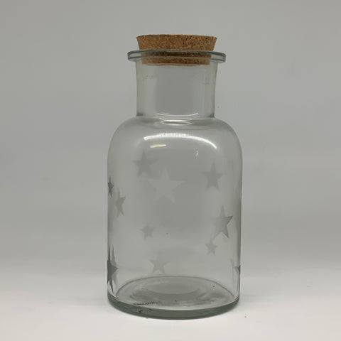 Retreat - Small Wide Neck Glass Jar Star
