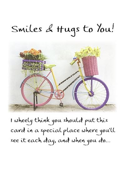 ‘Smiles & Hugs To You’ Card