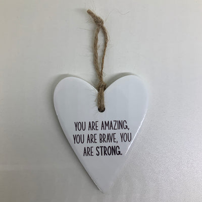 Hanging Decoration - Loving Heart Strong
