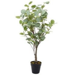 Faux Large Potted Eucalyptus Tree
