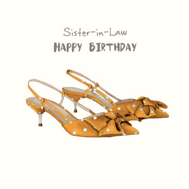 Sister-In-Law Shoes Birthday Card