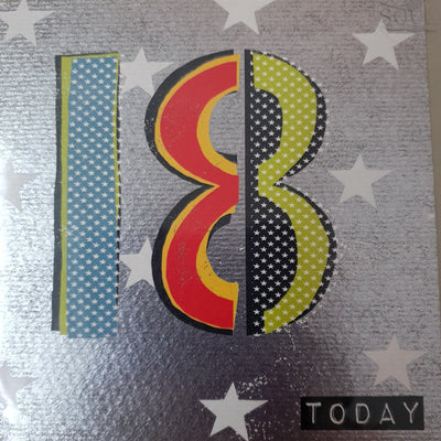 '18 Today' Greetings Card