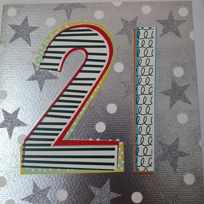 '21' 21st Birthday Card