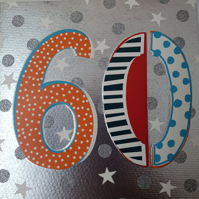 '60' 60th Birthday Card