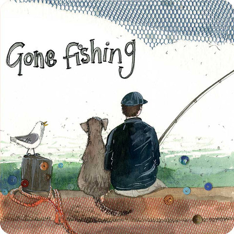 Alex Clark - Gone Fishing Coaster