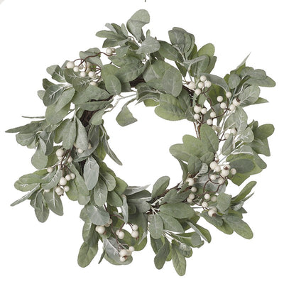 Eucalyptus & White Berry Wreath