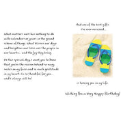 Happy Birthday Flip Flop Card