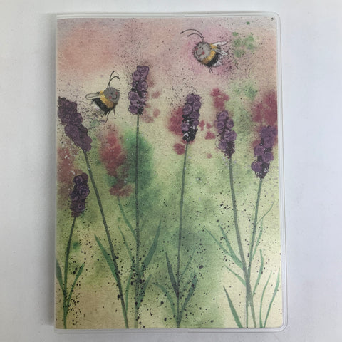 Alex Clark - Bees & Lavender PVC Jacket Notebook