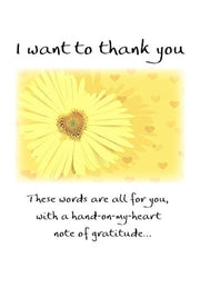I Want To Thank You Card