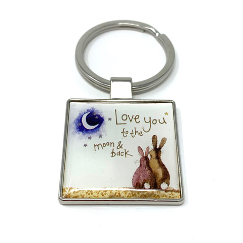 Alex Clark - Love You To The Moon And Back Rabbit Keyring