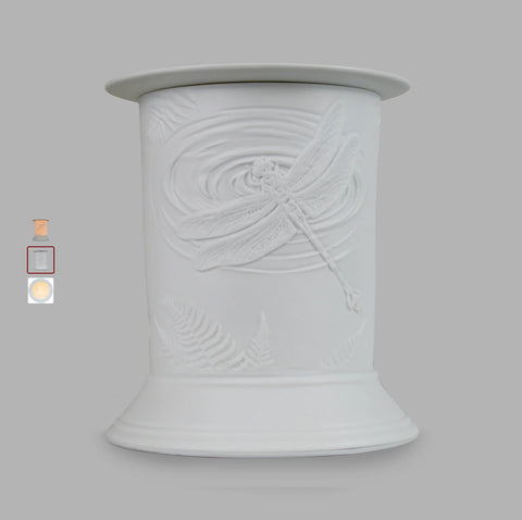 Porcelain Straight Electric Wax Burner - Dragonfly