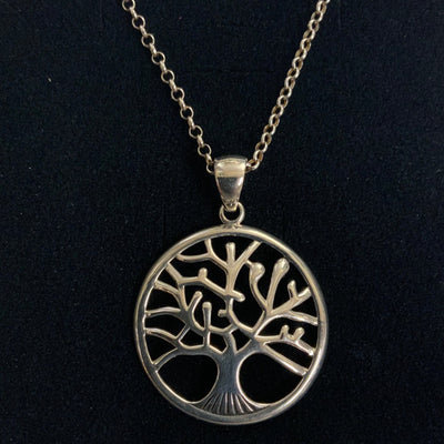 Sterling Silver Chunky Extra Large Tree Of Life Pendant