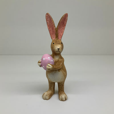 Standing Rabbit with Pink Egg