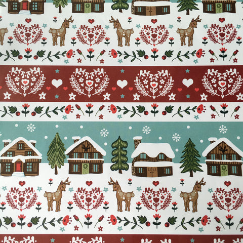 Gift Wrap - Reindeer Print & Gift Tag