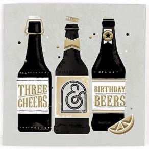 Three Beers Birthday Card