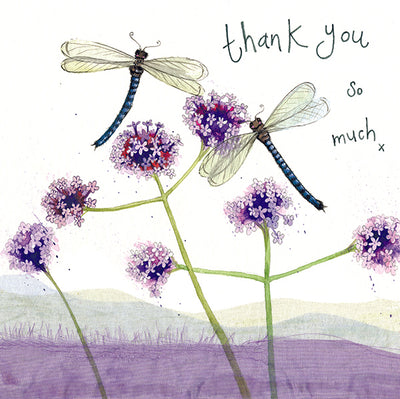 Alex Clark - Dragonflies Thank You Card