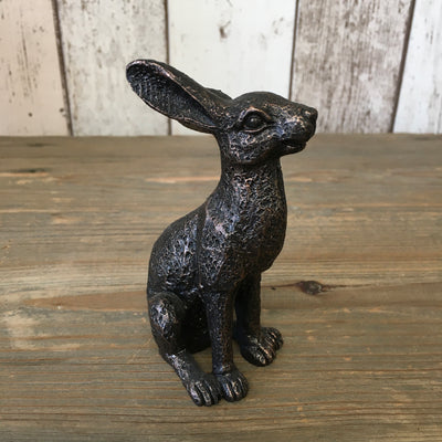 Bronze Coloured Miniature Alert Hare