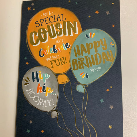 Special Cousin Birthday Card