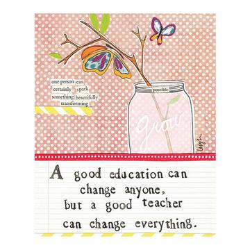 Good Education, Good Teacher Card