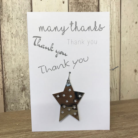 Retreat - Thank You Card With Hanging Decoration