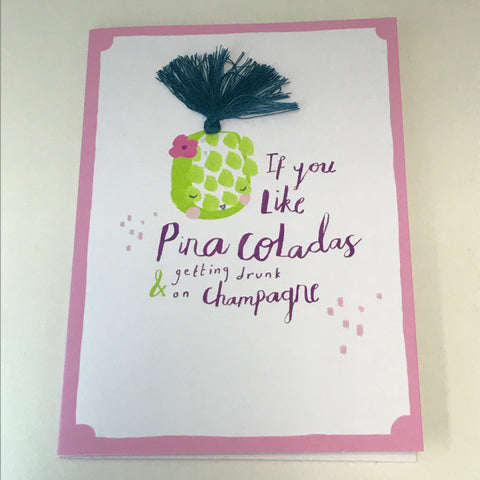 Pina Coladas Birthday Card