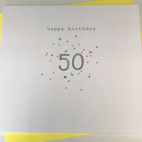 Happy Birthday 50 Card