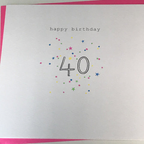Happy Birthday 40 Card