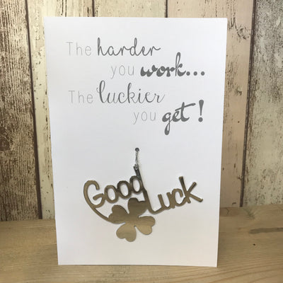 Retreat - Good Luck Card With Hanging Decoration