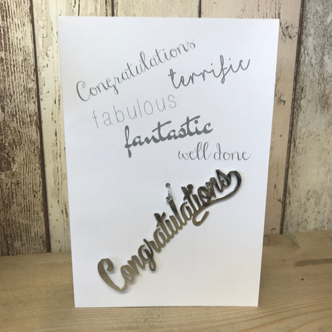 Retreat - Congratulations Card With Hanging Decoration