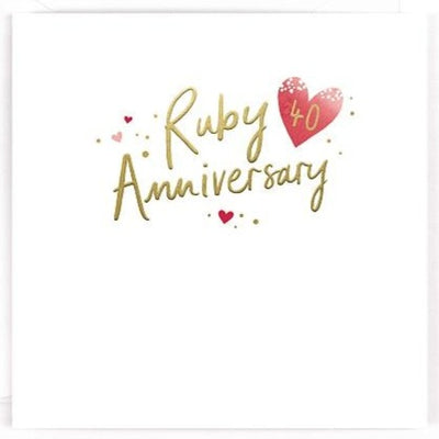 Ruby Anniversary Card